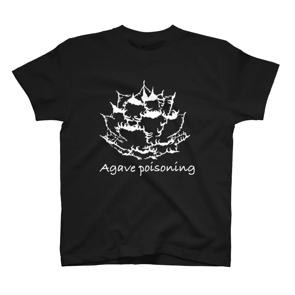 takichi studioのAgave poisoning WHITE Regular Fit T-Shirt