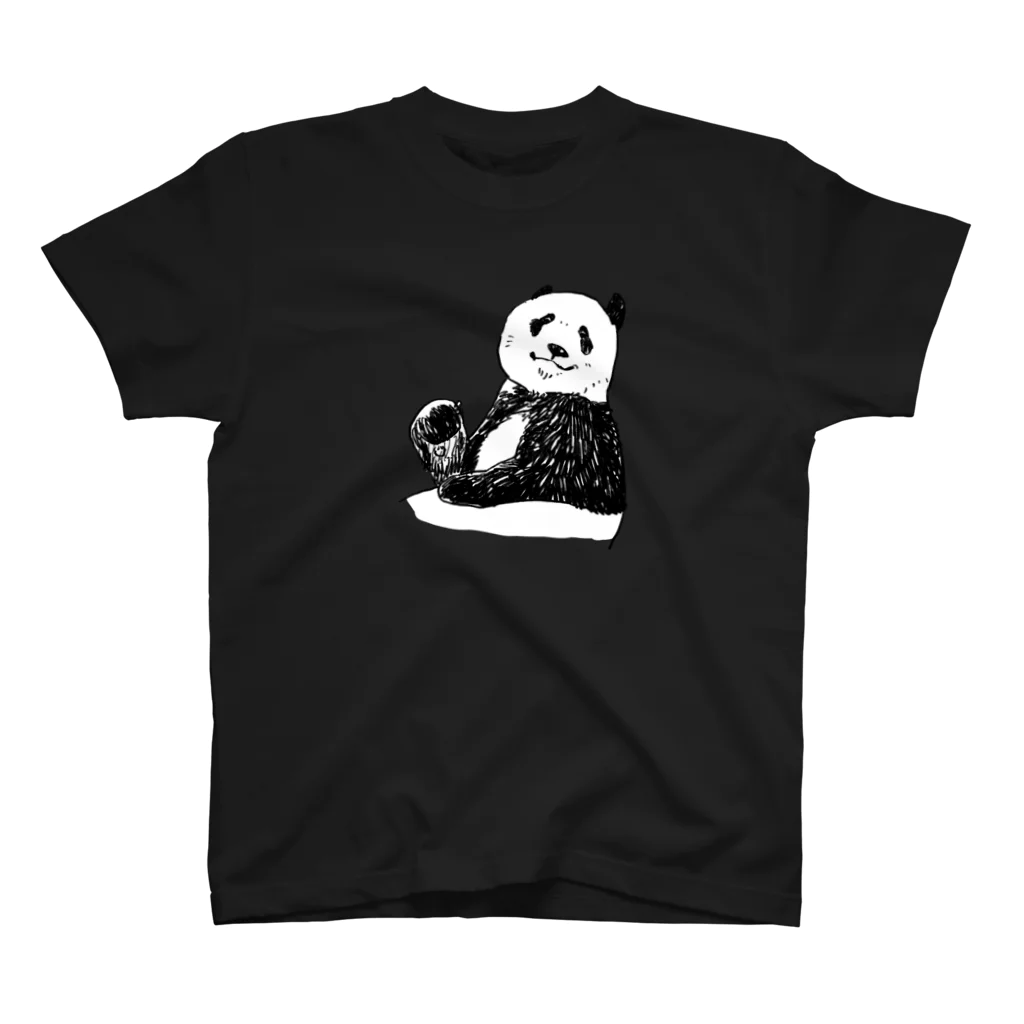 ばじぃとニコみとパンダのこっち向いたパンダ Regular Fit T-Shirt