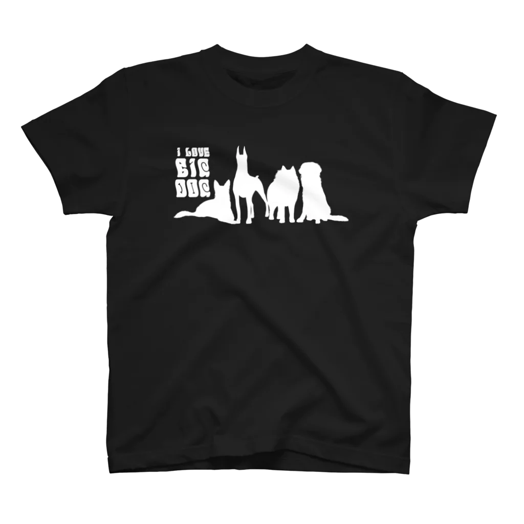 SANKAKU DESIGN STOREのI LOVE BIG DOG！ groovy/W Regular Fit T-Shirt
