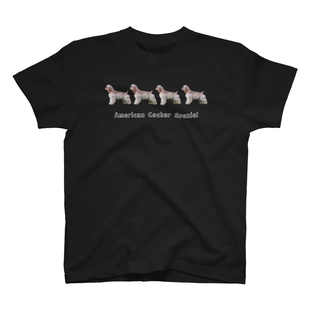 んぎゃショップ　のアメリカンコッカースパニエル スタンダードTシャツ