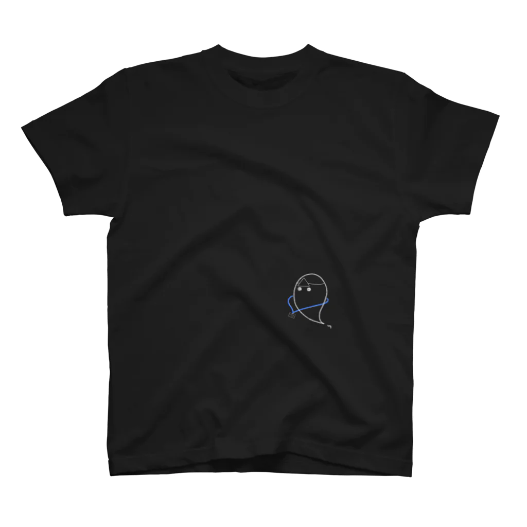 不眠パーティーナイト feat.中途覚醒のしゃちくのゆうれい　黒 スタンダードTシャツ