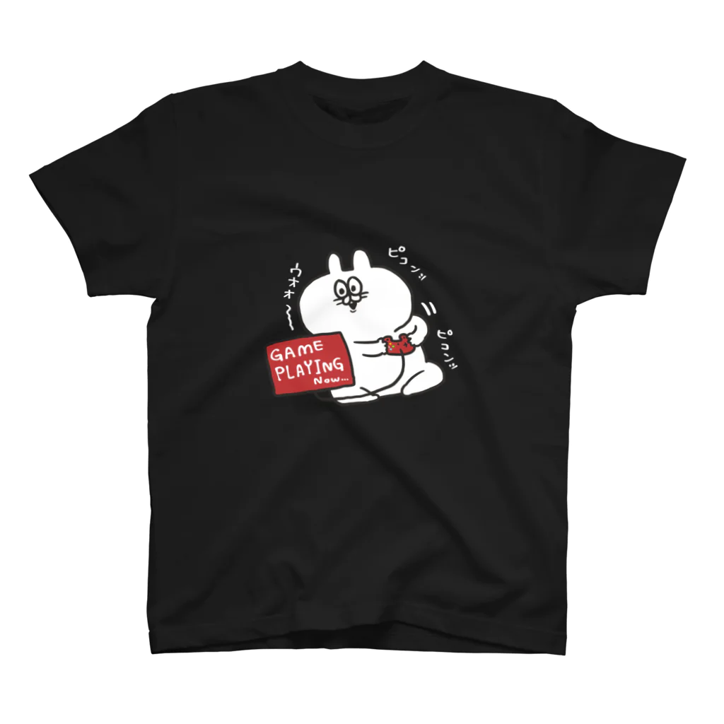 あじうさくんのお店のあじうさくんTシャツ(白文字) スタンダードTシャツ