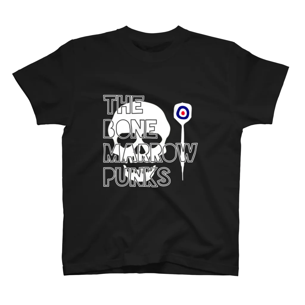 骨髄PUNKSのTBMPドクロ&ダーツTシャツ スタンダードTシャツ