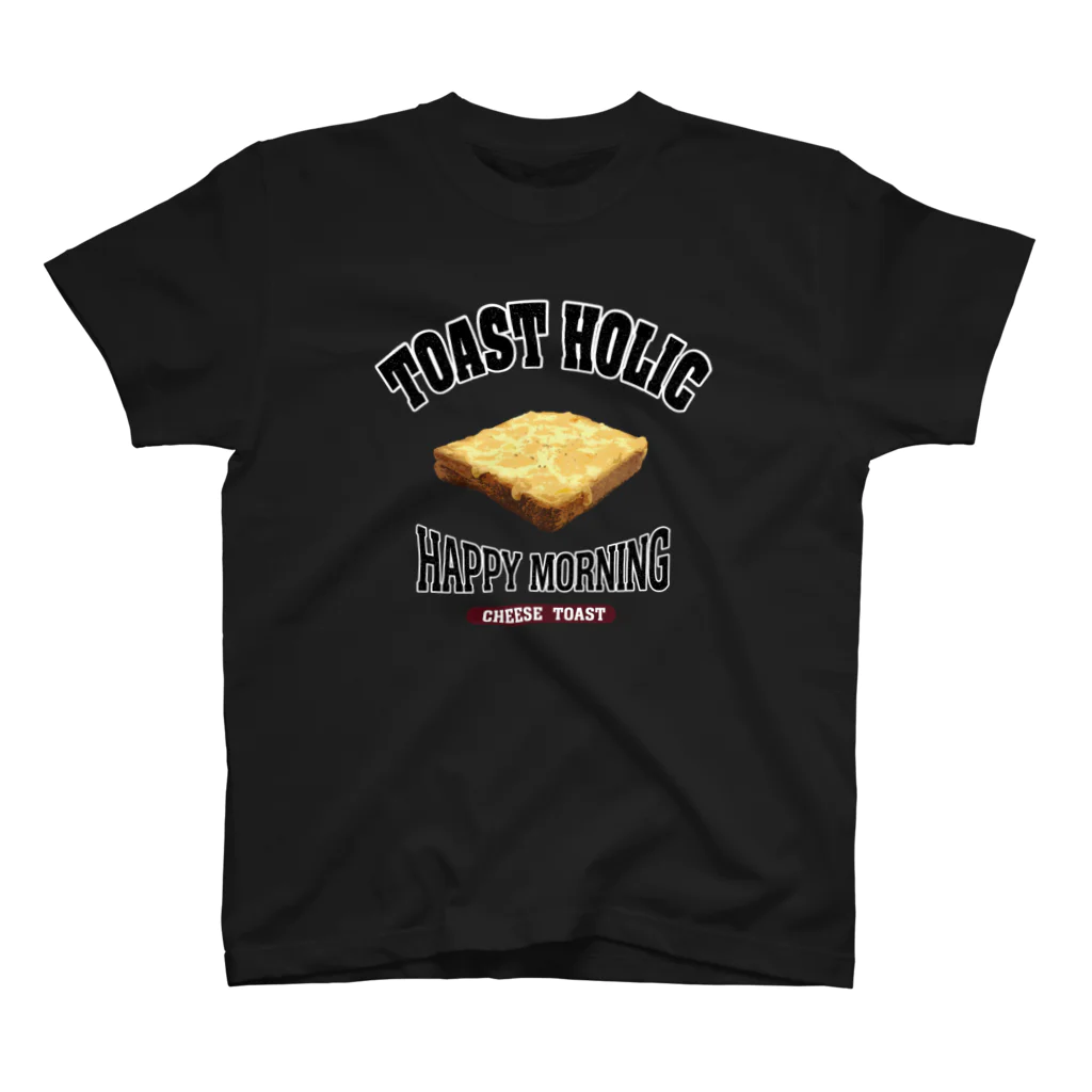 メシテロタイプ（飯テロTシャツブランド）のチーズトースト（アレンジトースト ビンテージ風） スタンダードTシャツ