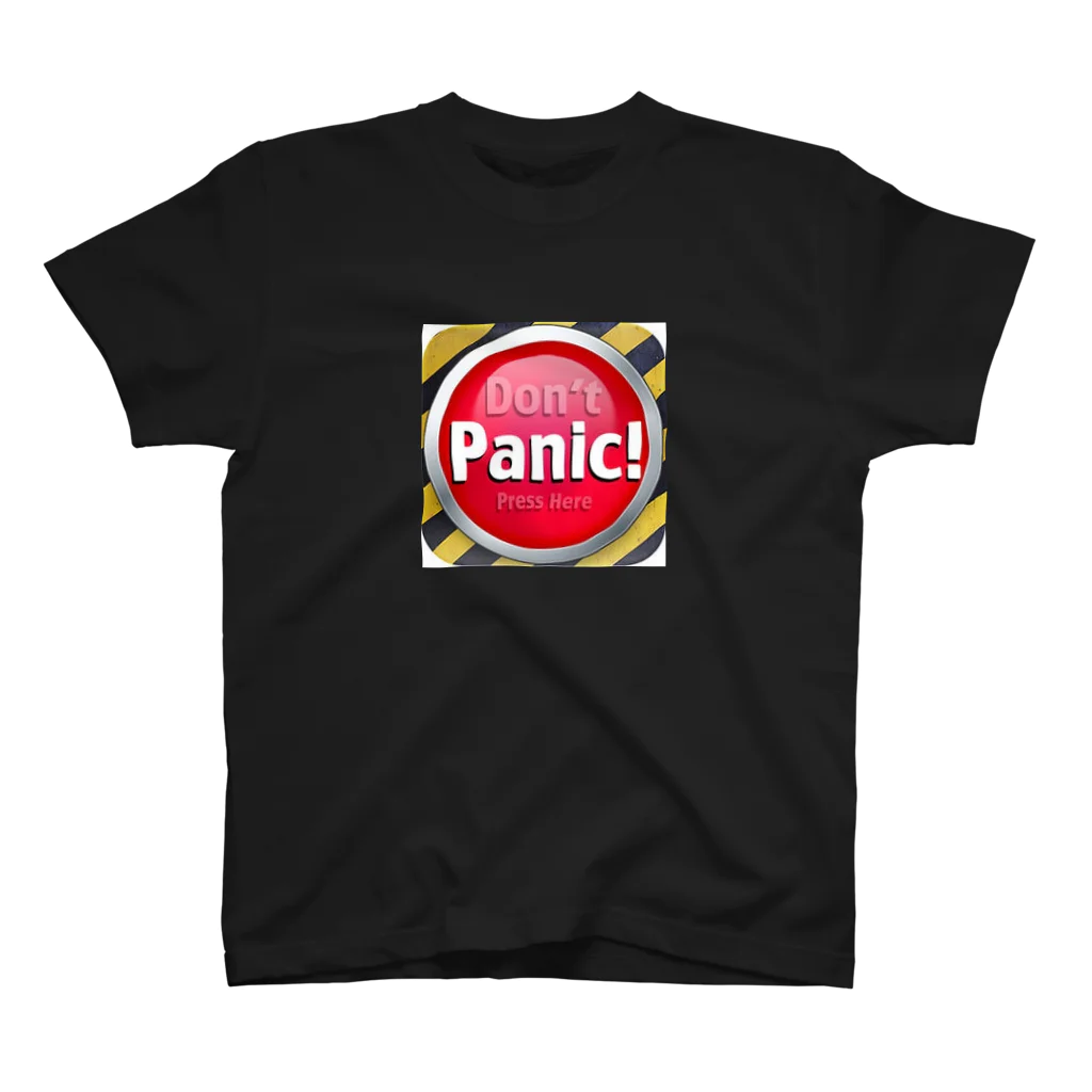 諭吉党のDon't panic スタンダードTシャツ