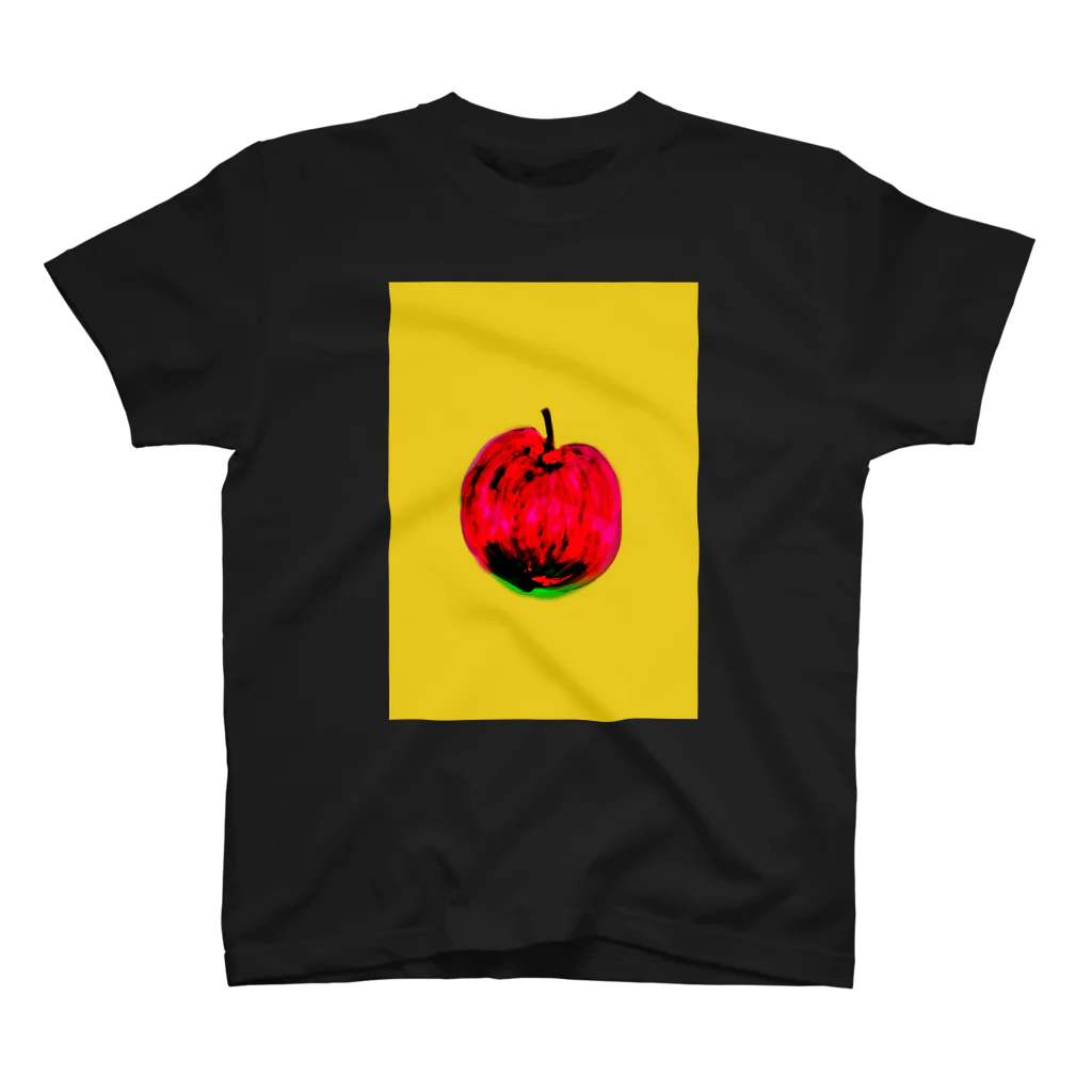 四足歩行と宙返りのAPPLEりんご スタンダードTシャツ