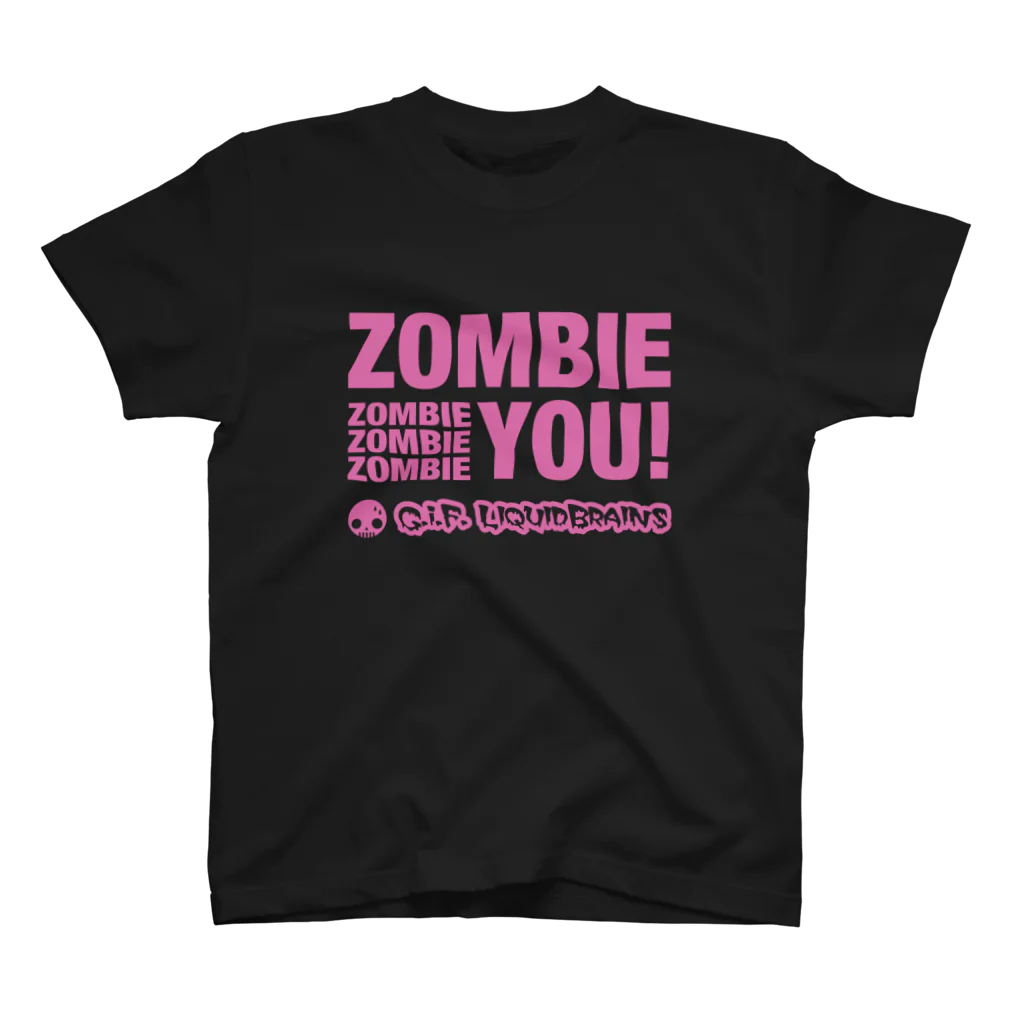 KohsukeのZombie You! (pink print) Regular Fit T-Shirt