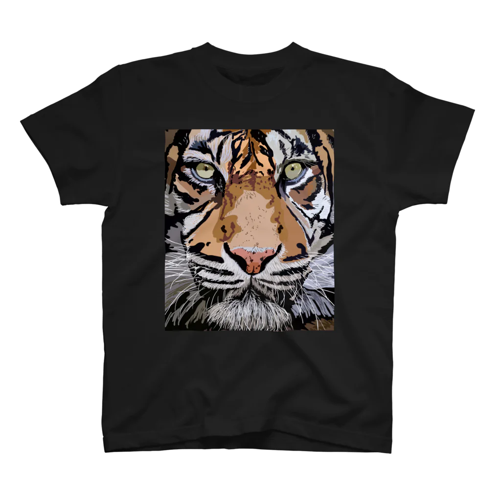 NAKAMARU ART SHOPのTIGER スタンダードTシャツ