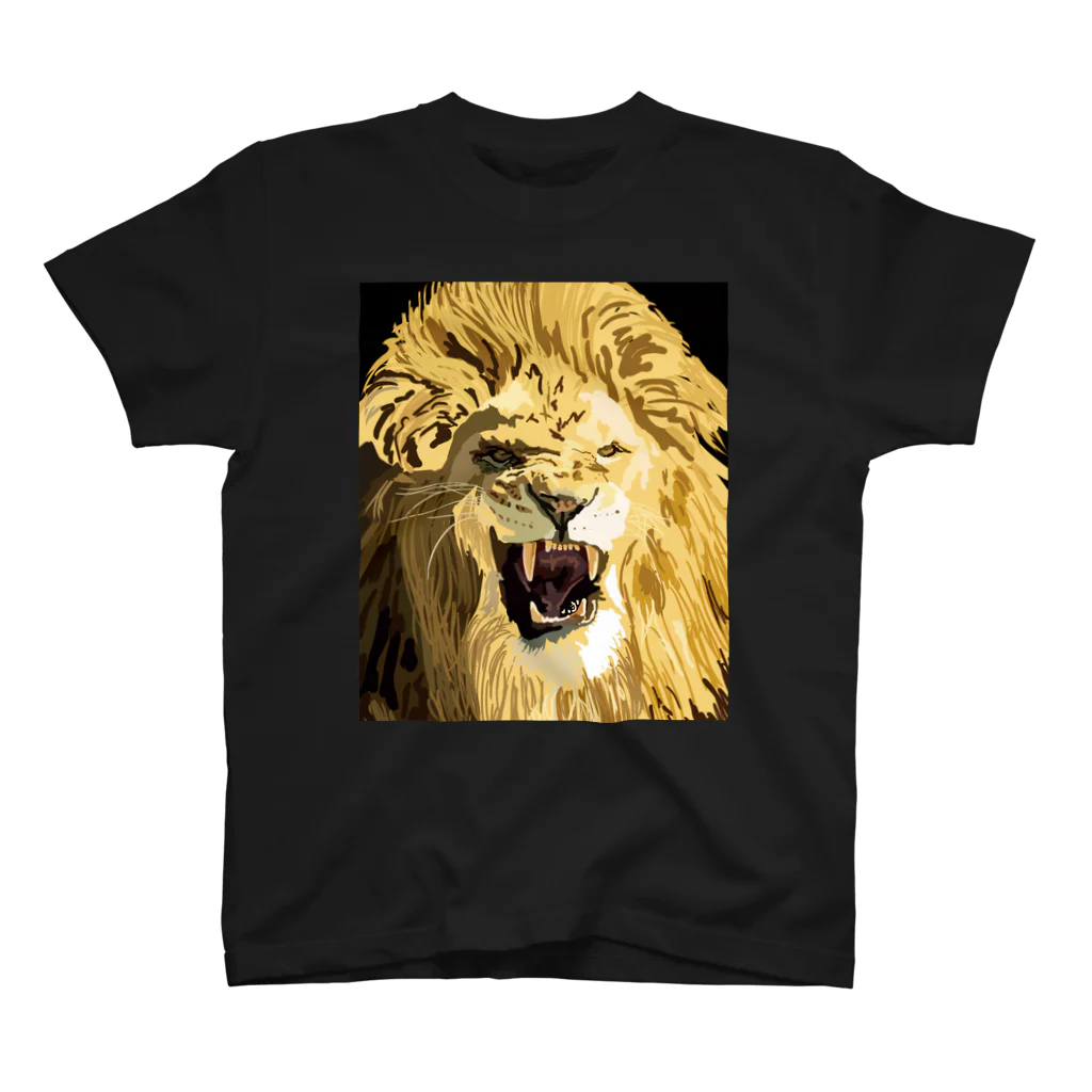 NAKAMARU ART SHOPのLION Regular Fit T-Shirt