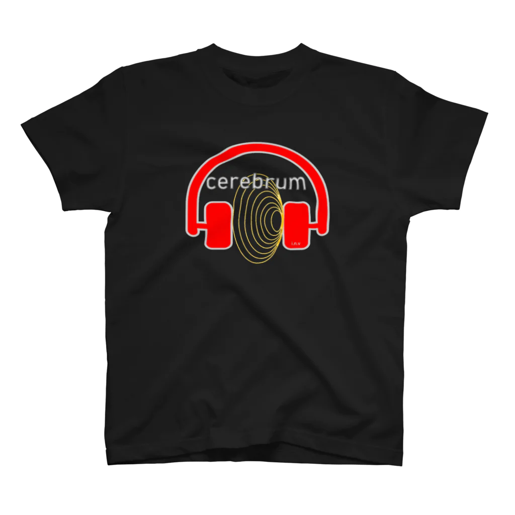 innovationのcerebrum Redheadphone スタンダードTシャツ