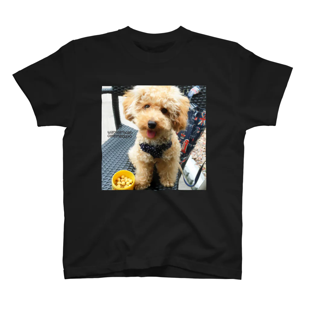 wanwanwanのカフェに行ったわん🐶 スタンダードTシャツ