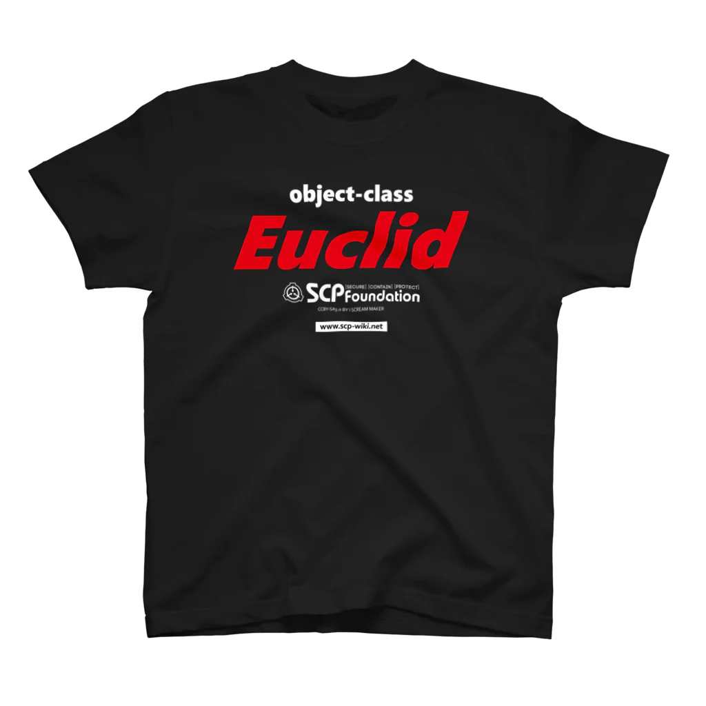 ISCREAMMAKERのSCP_T-shirt_Euclid_BLACK スタンダードTシャツ