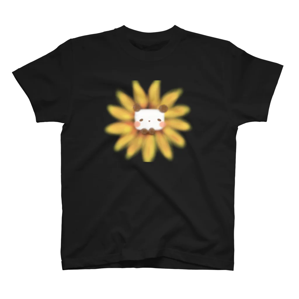 ぱすてらむぎこのひまわり🌻パンダ スタンダードTシャツ