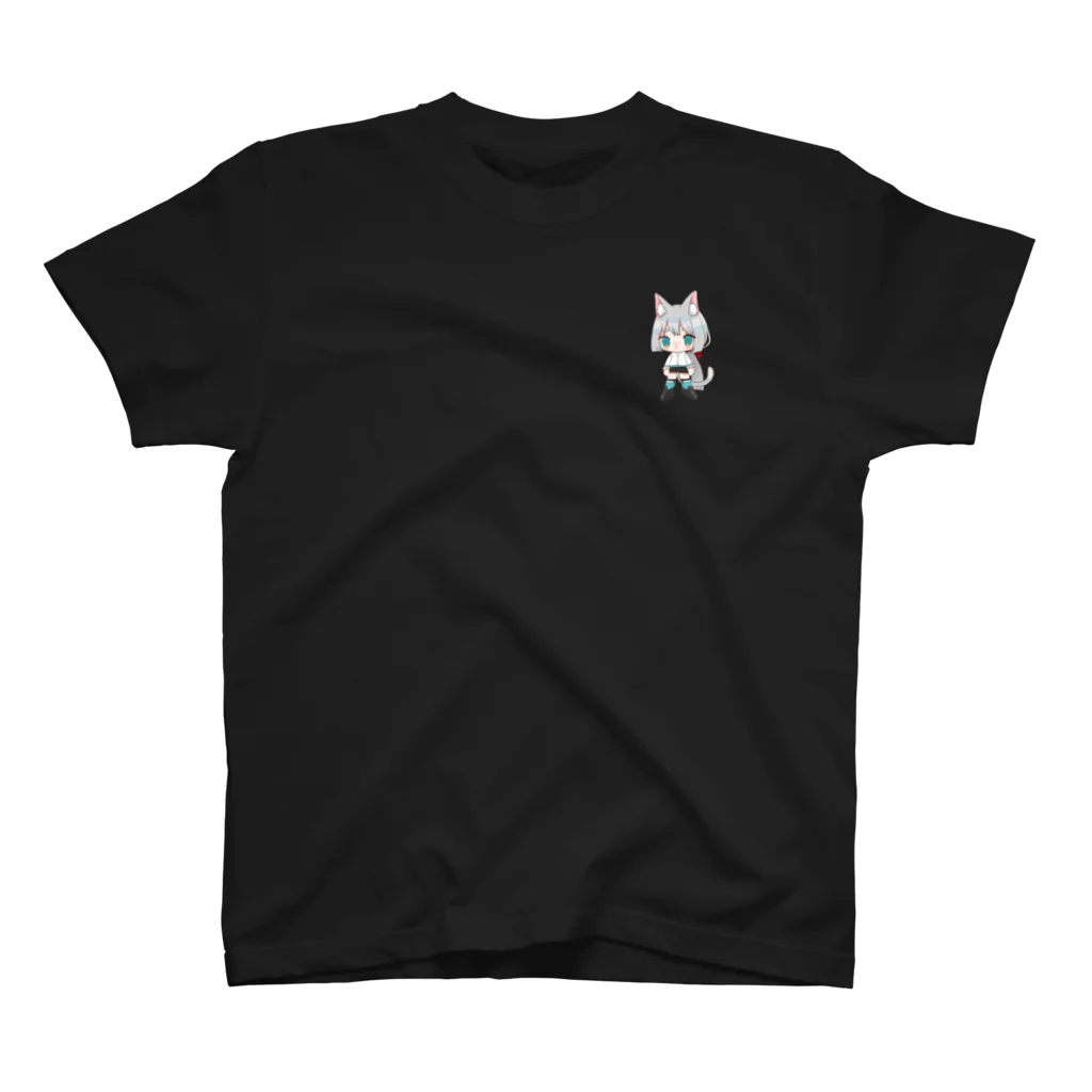 奏蘭媛（sotlrahime）の白猫Tシャツ スタンダードTシャツ