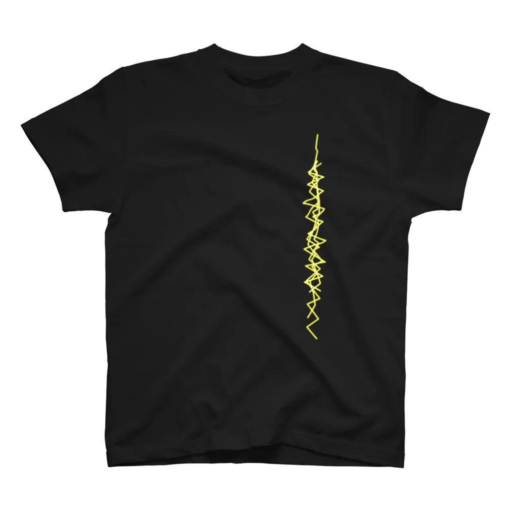 moon_projectのノイズyellow スタンダードTシャツ