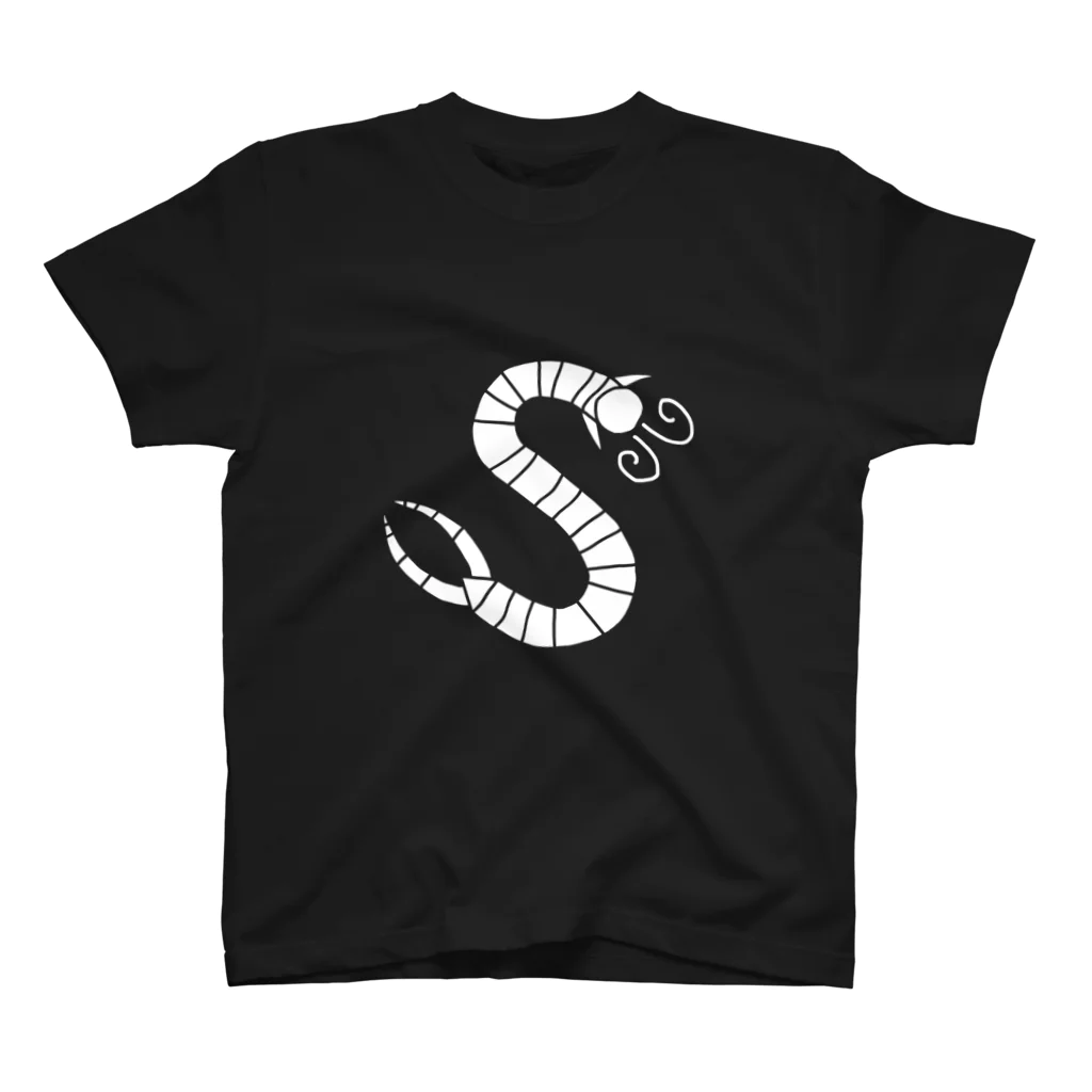 ScolopendraのScolopendraロゴ 白 スタンダードTシャツ