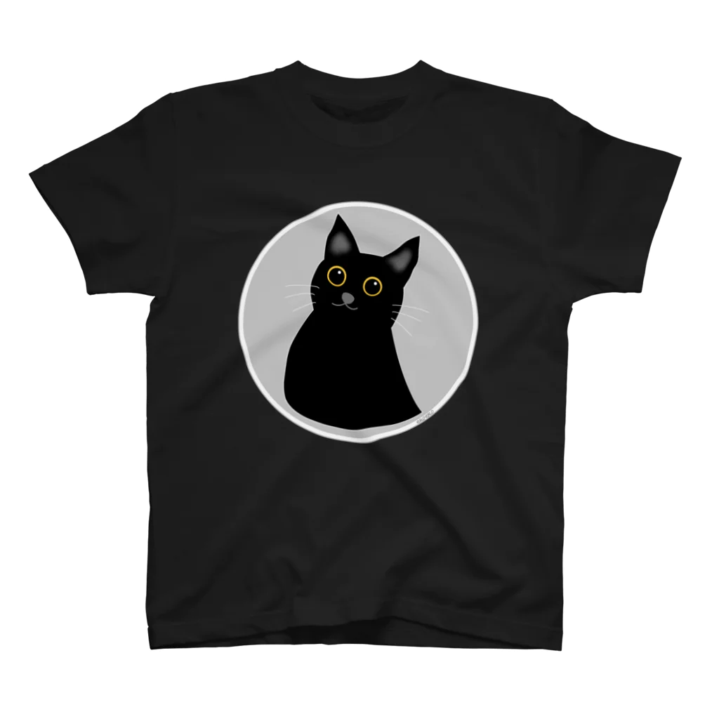 ekoeko ショップの黒猫 Tシャツ スタンダードTシャツ