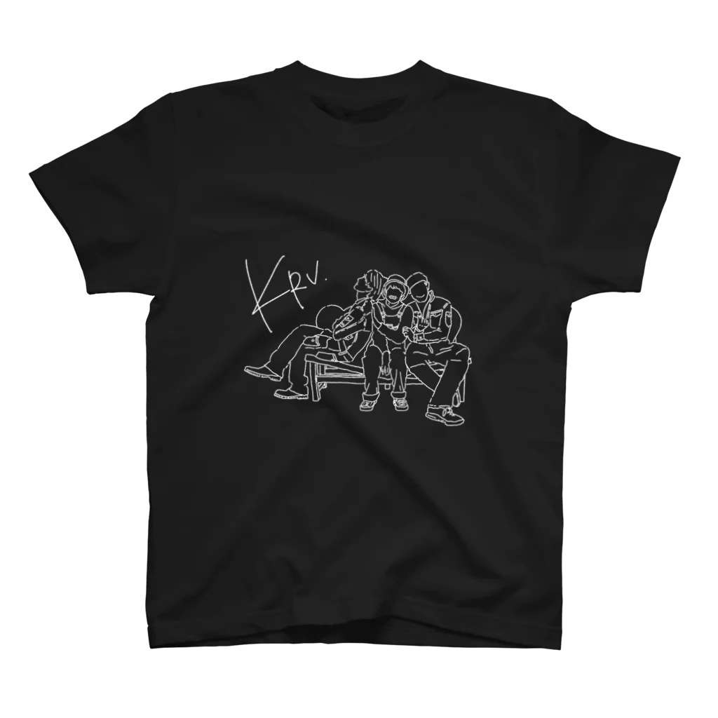 KaiRan-Van StoreのKRV Tシャツ(白文字) Regular Fit T-Shirt