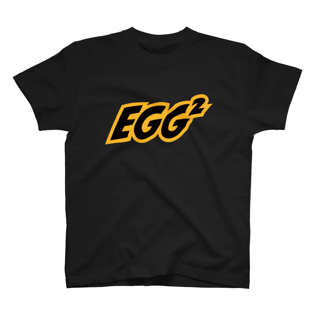 EGG²の"Black" EGG² Logo T-shirts Regular Fit T-Shirt