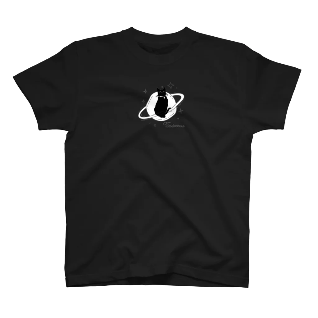 Luanaの黒猫★惑星 Regular Fit T-Shirt