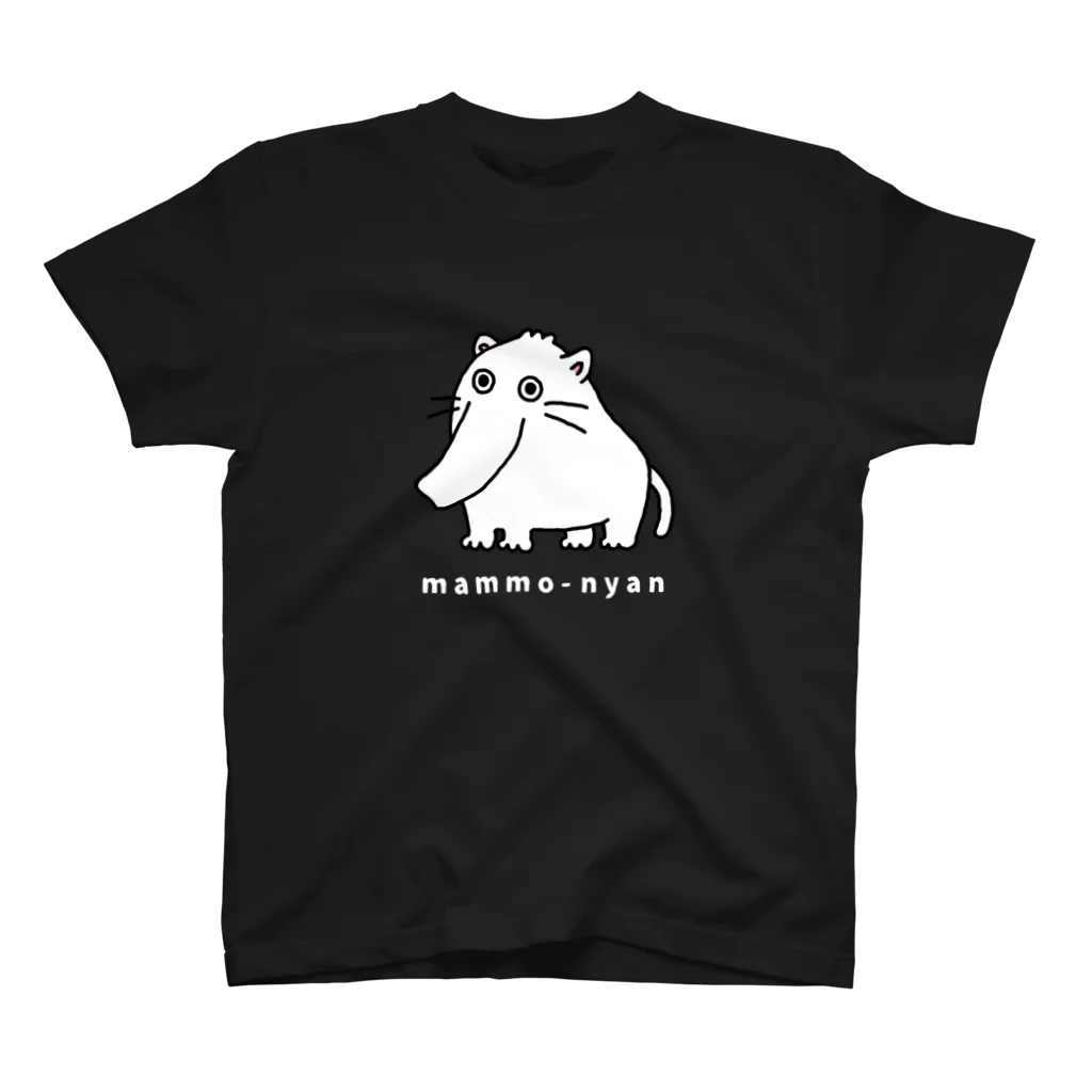 まんもにゃんの家のまんもにゃん白ロゴ スタンダードTシャツ