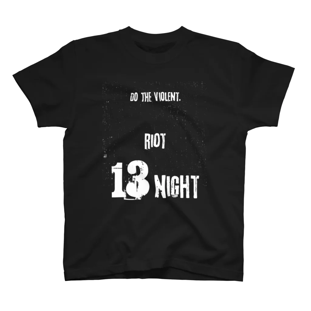 Hydra69の13Night 白インク スタンダードTシャツ