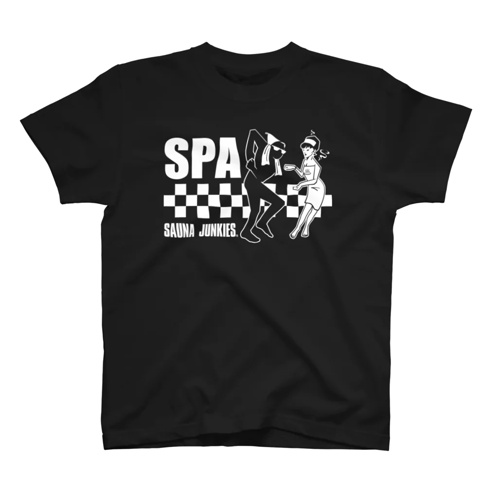 SAUNA JUNKIES | サウナジャンキーズのSPA DANCE(白プリント) スタンダードTシャツ