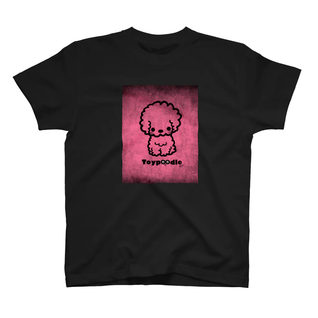 【Chocoa】-チョコア-のトイプードル🐾pink スタンダードTシャツ