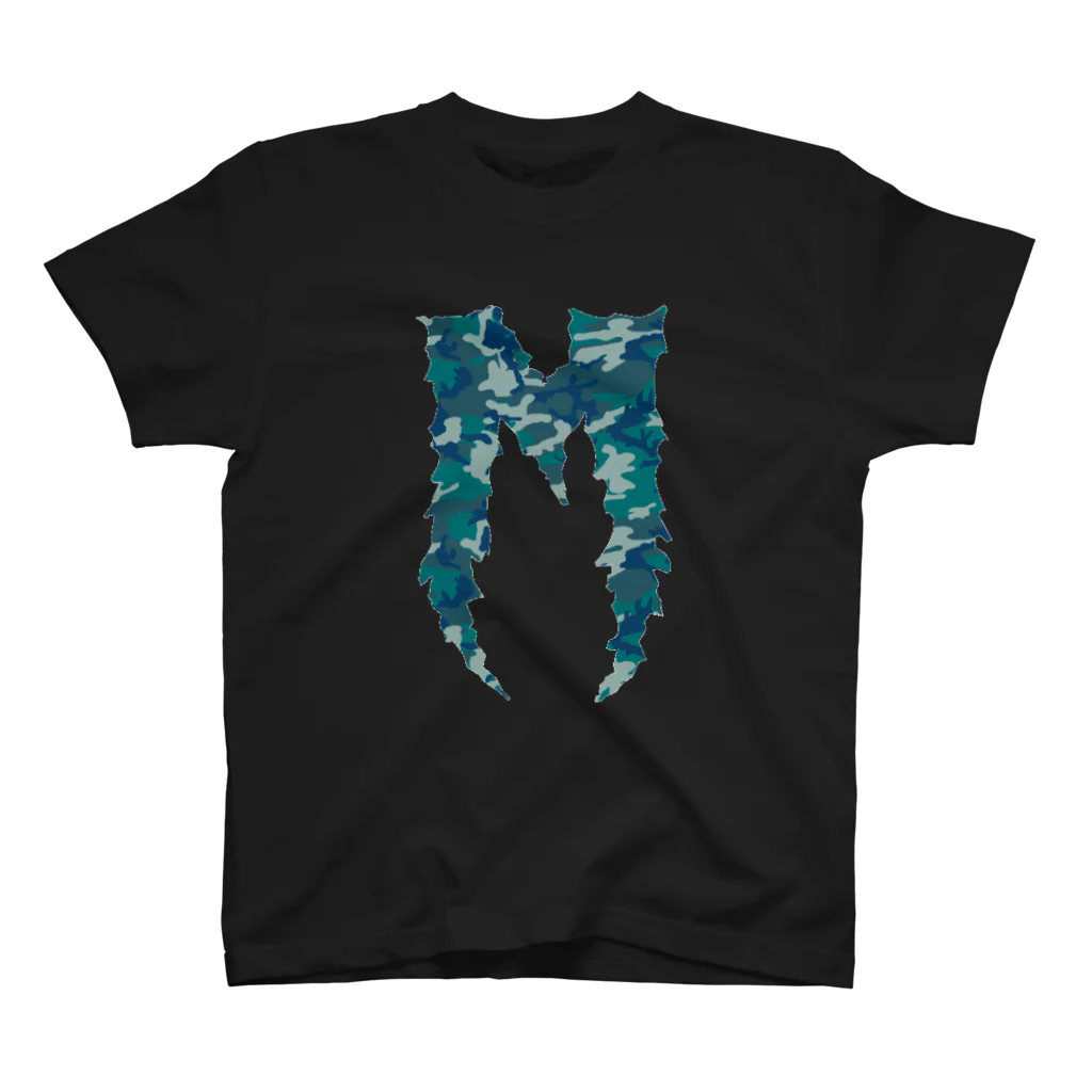 MKO DESIGNのBlue-logo Regular Fit T-Shirt