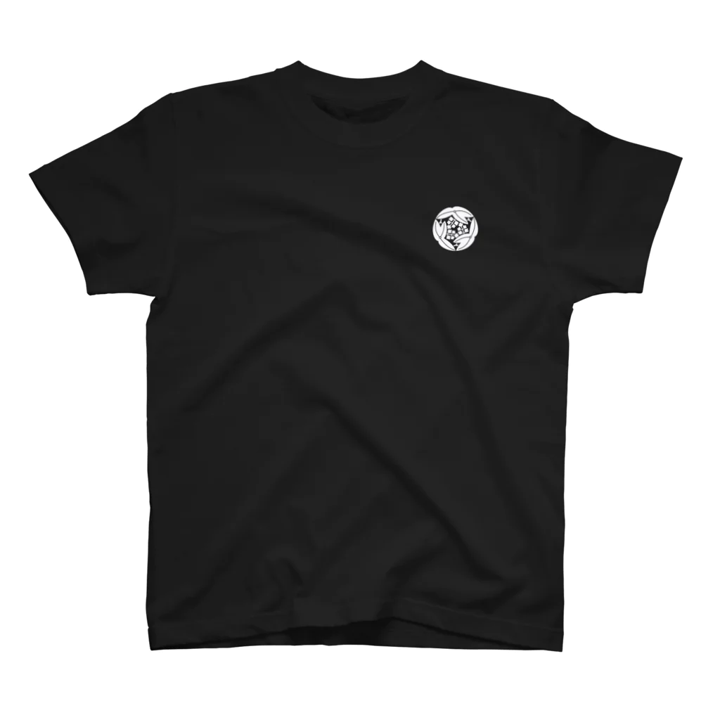 hyperbolicの家紋Tシャツ 三ツ追沢瀉【みつおいおもだか】 Regular Fit T-Shirt