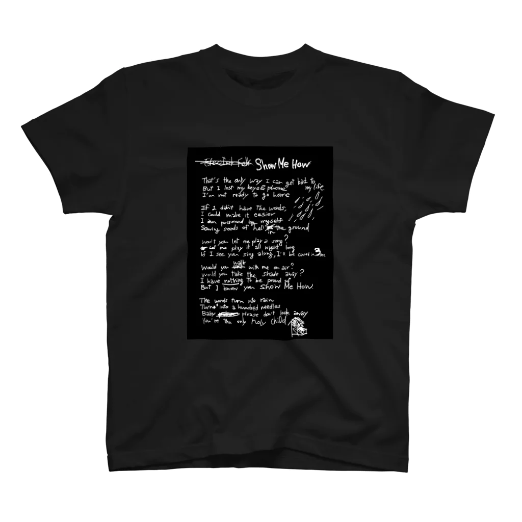 HAPPY OTAKU MARKETのLyrics! Show Me How スタンダードTシャツ