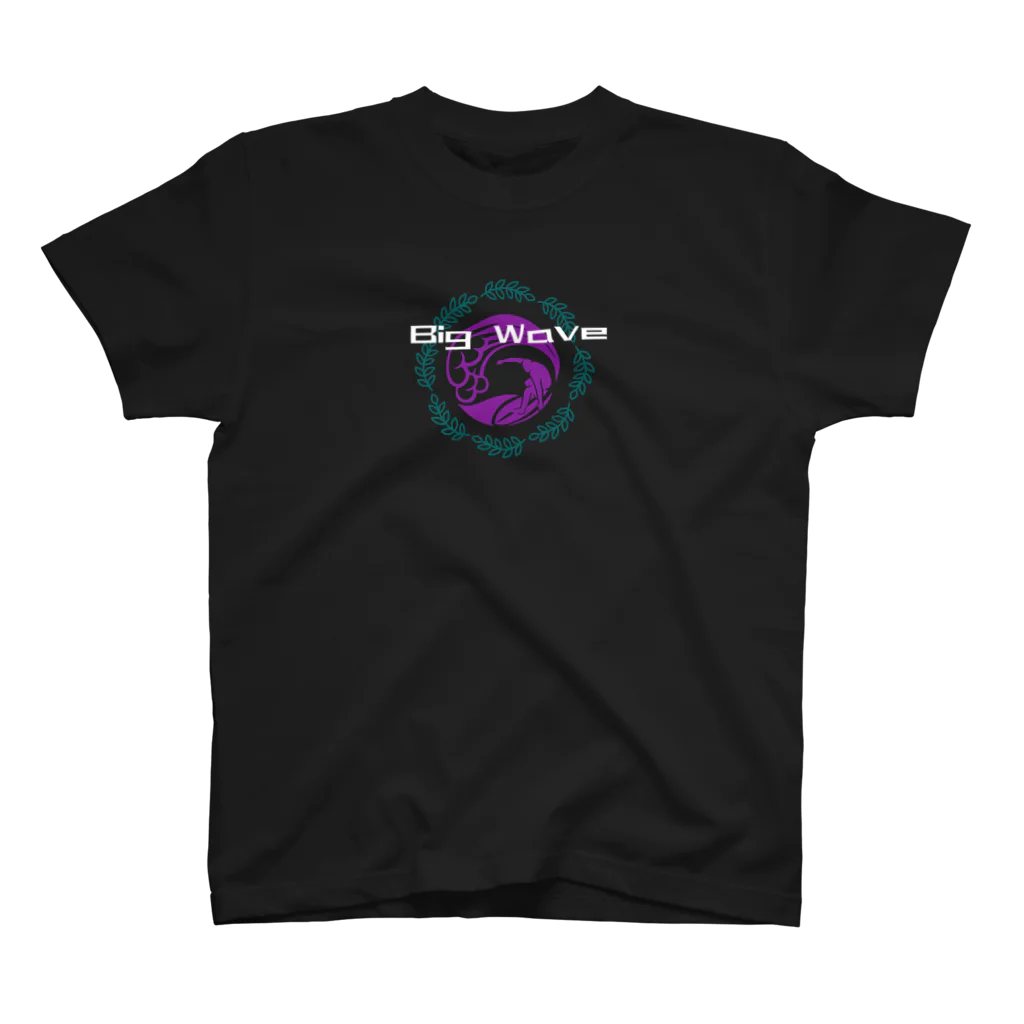 Ki Ra ku Niの" Big Wave "   黒のみです。 スタンダードTシャツ