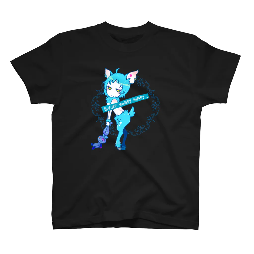 SWのシカの嬢BLUE スタンダードTシャツ