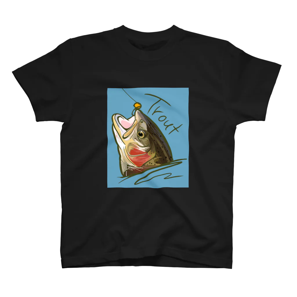 🎨nanairo🐟のtrout Regular Fit T-Shirt