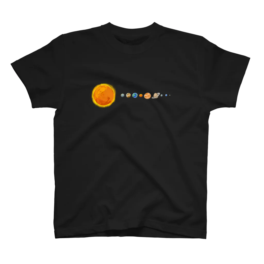 寝不足うさぎの太陽系 スタンダードTシャツ