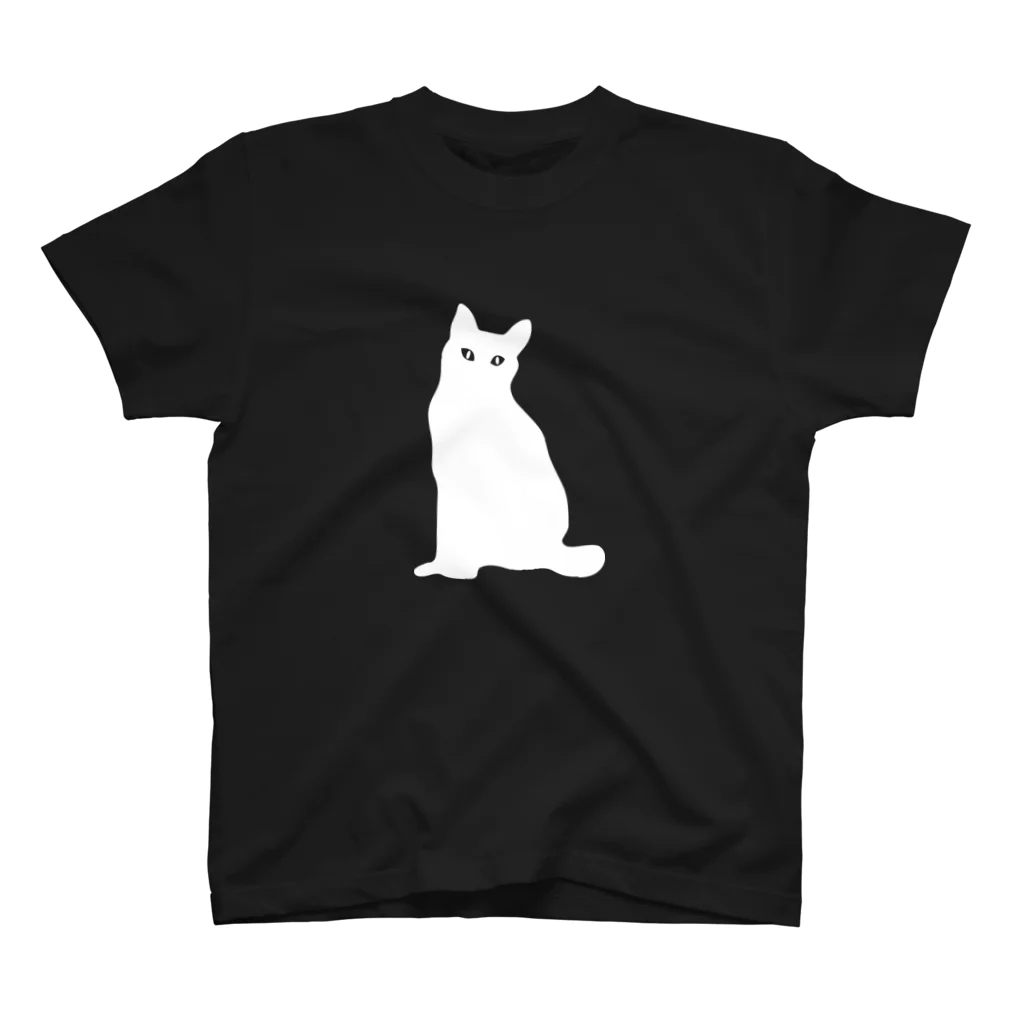 よかとロックの猫がお座り スタンダードTシャツ