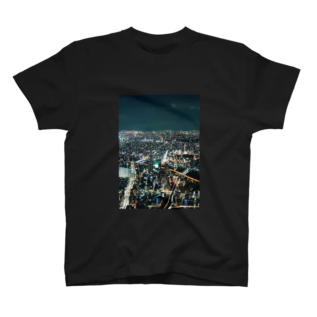 PhotoCollé フォトコラージュのNightScape・東京夜景  スタンダードTシャツ