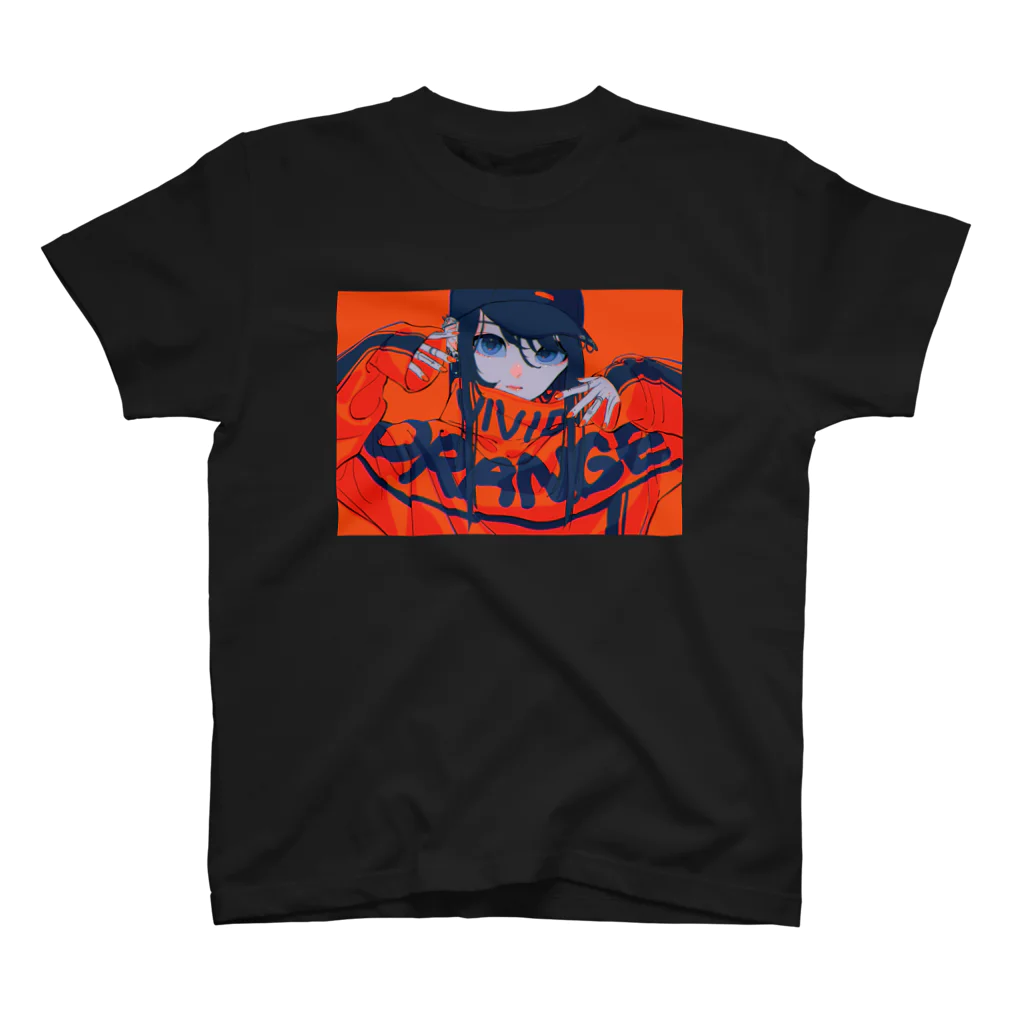 りたおのvivid orange Regular Fit T-Shirt