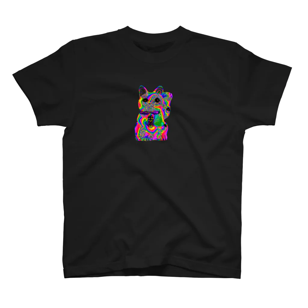 KIKI DOURAKUのドット招き猫 Regular Fit T-Shirt