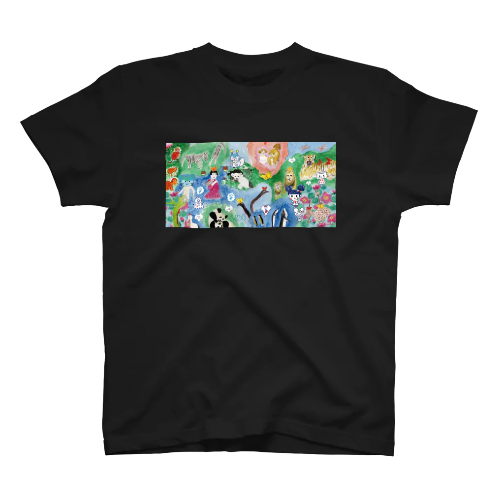NEKONOKOのNEKONOKO×土方ゑいコラボ「動物園」 Regular Fit T-Shirt