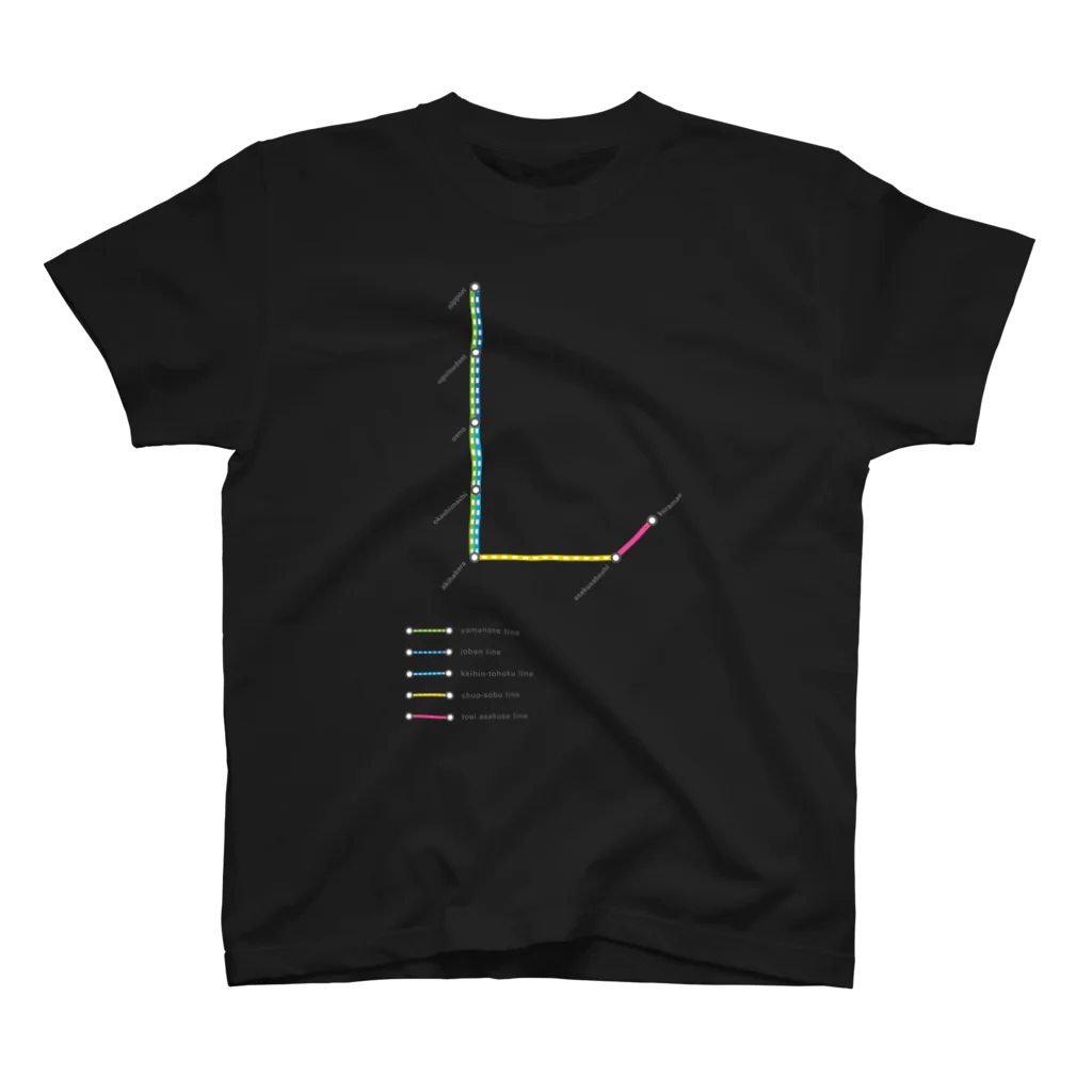 TOR DESIGNのRail Line Alphabet T-shirts 〈 L 〉 Regular Fit T-Shirt