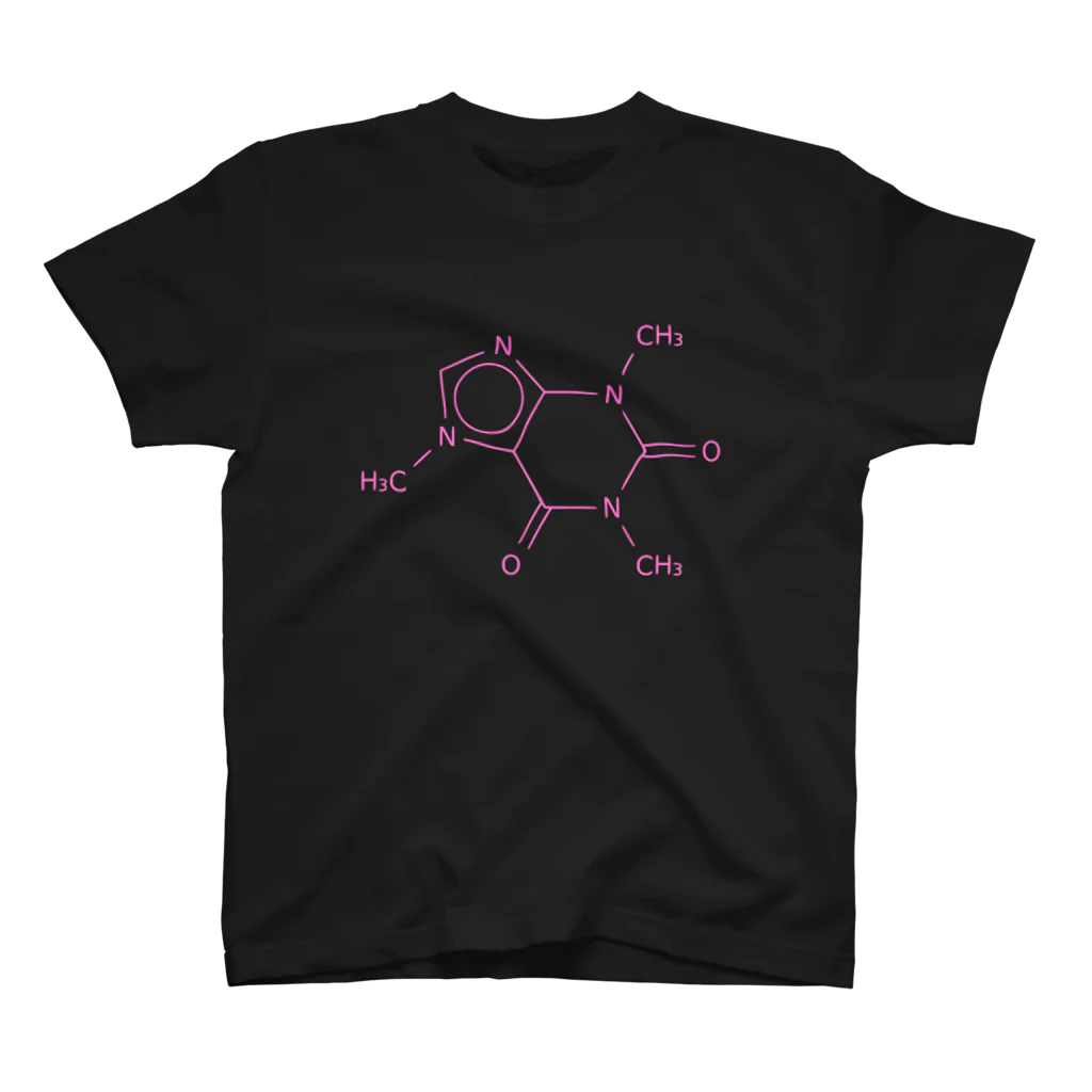 分子構造のカフェインの分子構造 スタンダードTシャツ