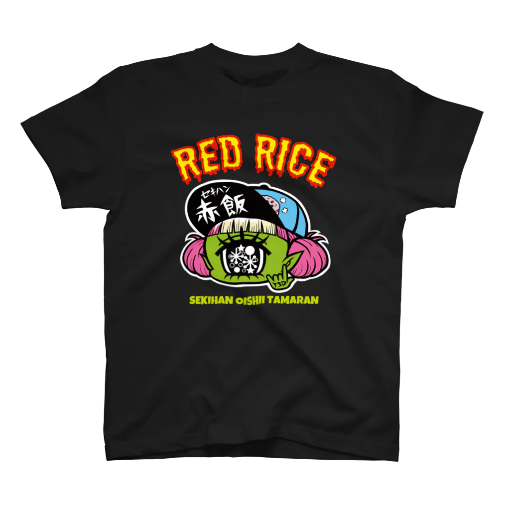 東京スシダラケのRED RICE(黒) Regular Fit T-Shirt