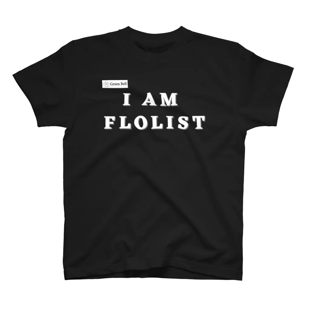 citronleaf-flowershopのグリーンベル　おりじなるパーカー（kuro） Regular Fit T-Shirt