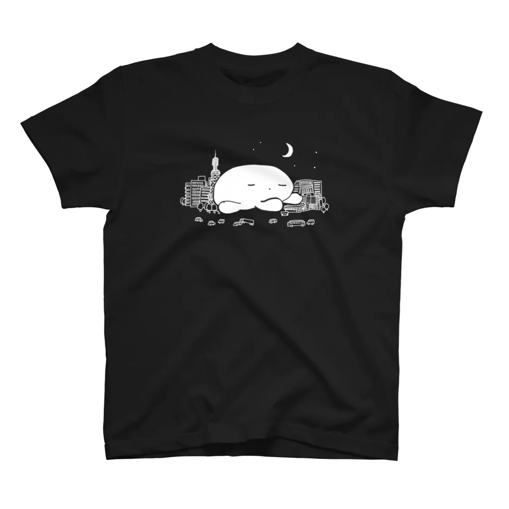 ヌルショップのウィンドウショッピングくらげ（夜・濃色用） スタンダードTシャツ