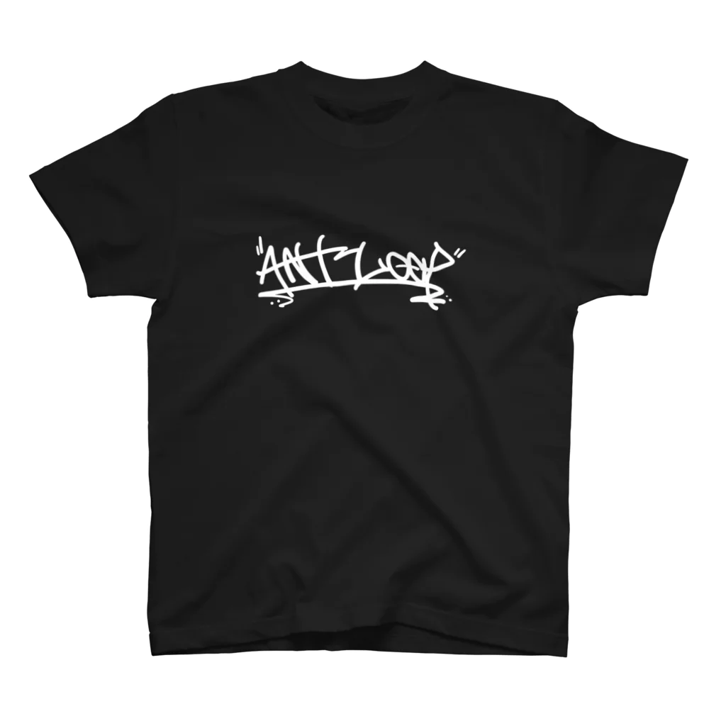 BTBR ONLINE SHOPのantloop logo T-shirt (black) Regular Fit T-Shirt