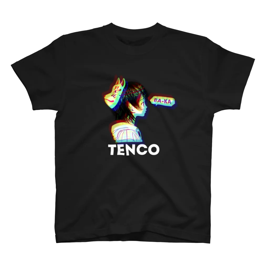 TENCO shopのTENCOちゃん（白ロゴ） スタンダードTシャツ