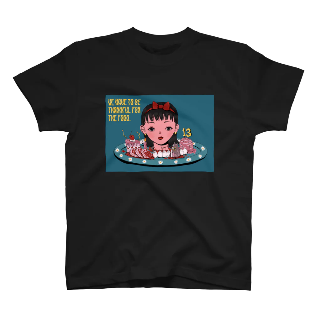 ハエヂローブタケビのごはん スタンダードTシャツ