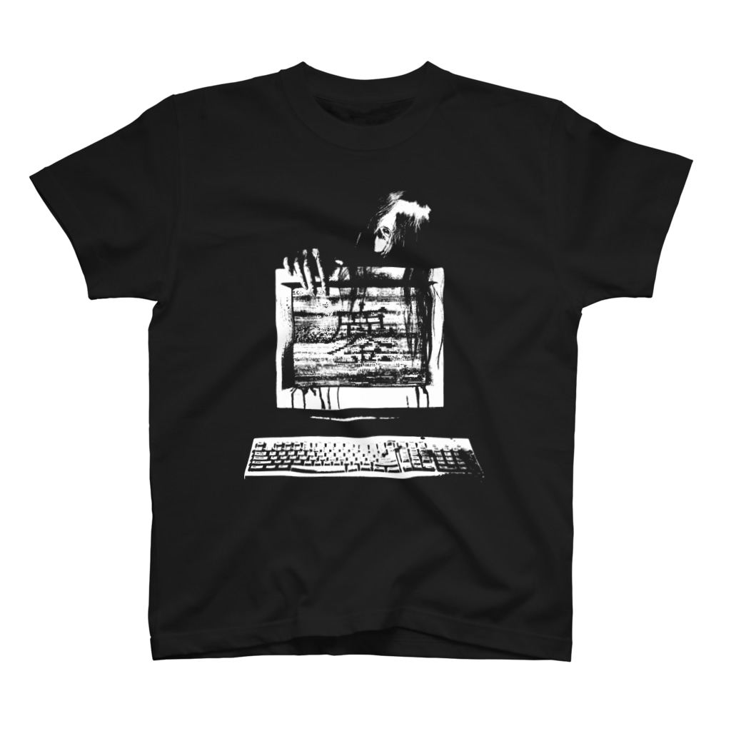 株式会社 闇の心霊配信の夜 オリジナル怨霊グッズ Regular Fit T-Shirt