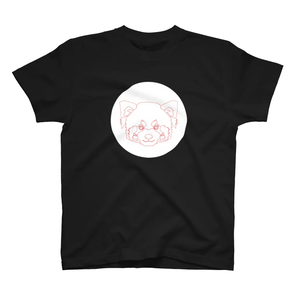 3out-firstのレッサーパンダ(破線) スタンダードTシャツ